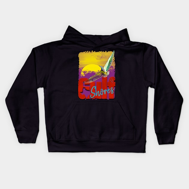 Gulf shores Kids Hoodie by Ripples of Time